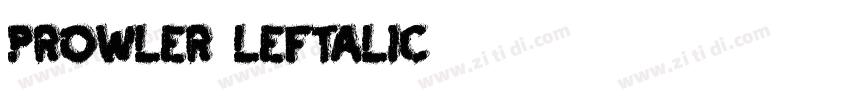 Prowler Leftalic字体转换
